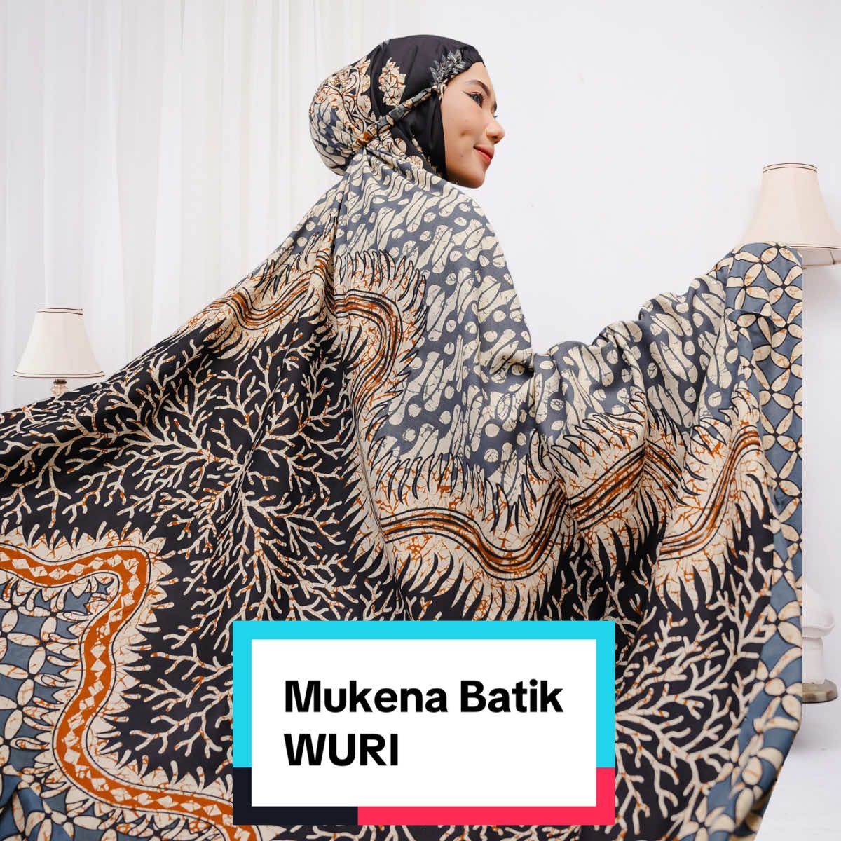 Mukena Katun Rayon Batik Wuri. Bahan adem dan nyaman READY YA.. !! #mukena #mukenabatik #rekomendasimukena #gajiansale #mukenamurah 
