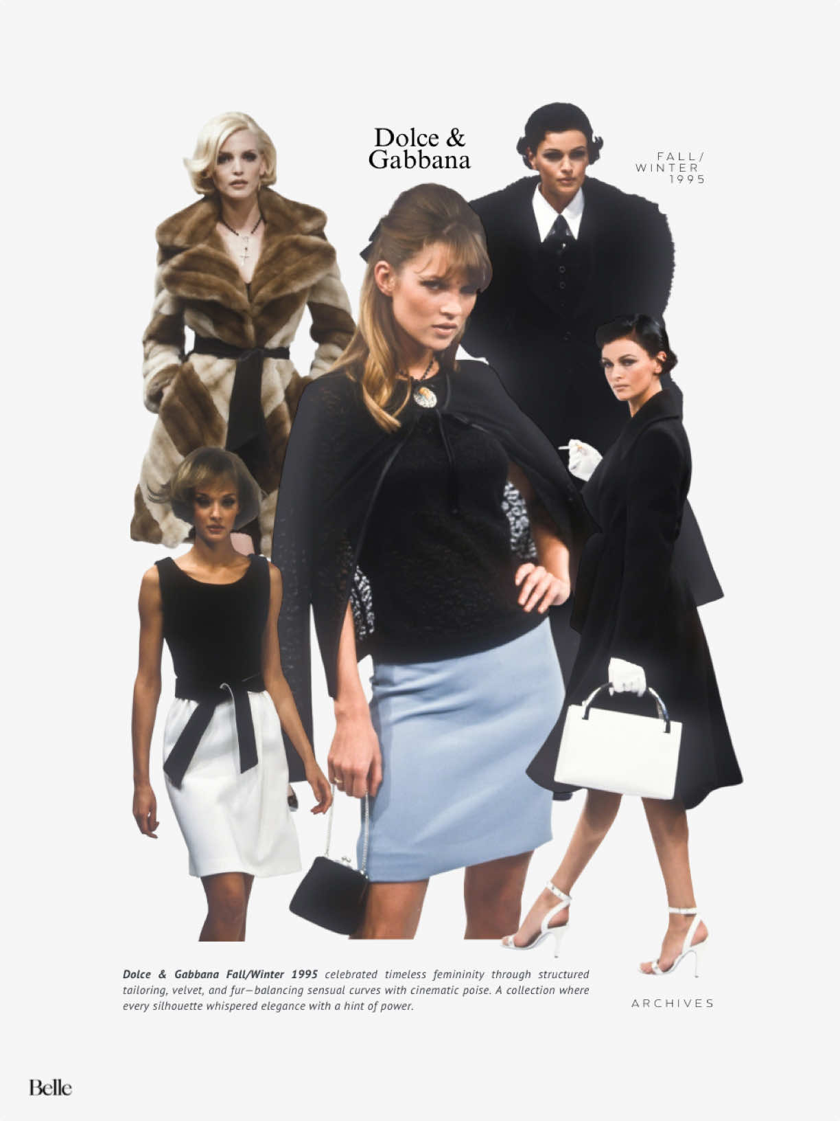 Dolce & Gabbana Fall Winter 1995 #dolcegabbana #katemoss #90sfashion #Runway #fashionarchive 