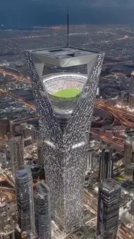 Suudi Arabistan, 350 metre yükseklikte yapacağı Neom Stadyumu'nu tanıttı. 