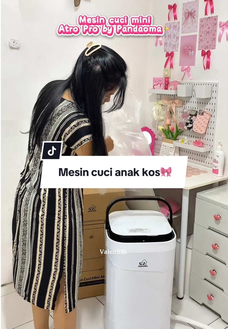 Investasi kedua anak kos setelah kulkas ya mesin cuci mini🥰 jujurr sangat sangat membantu mengirit biaya laundry akuu😭 #MesinCuciMiniAtroPro #MesinCuciMiniPandaoma #pandaomaid @Pandaoma 