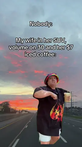 Living her best life 😂 #fyp #icedcoffee #fallinginreverse #