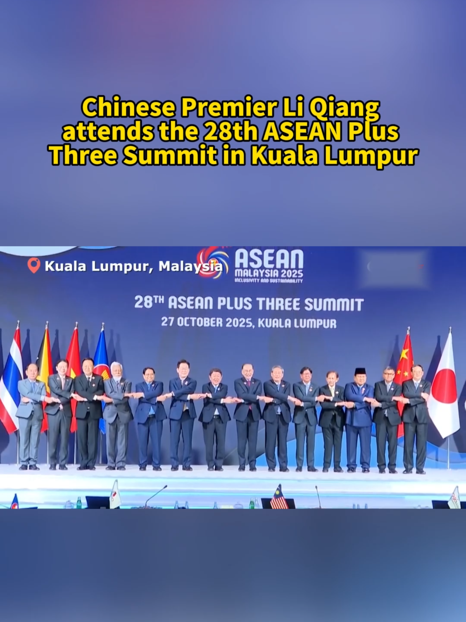 Chinese Premier Li Qiang attends the 28th ASEAN Plus Three Summit #china #malaysia #ASEAN