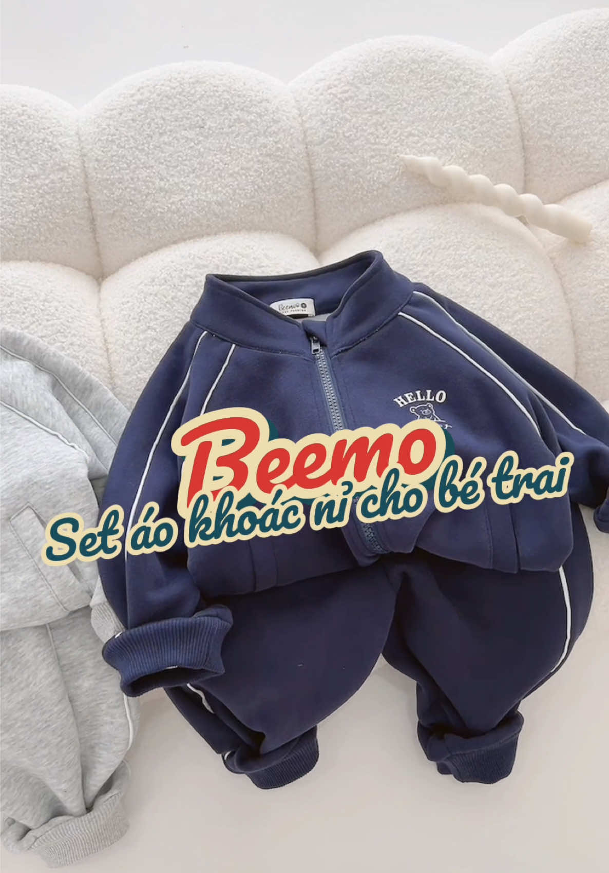 Set nỉ thu đông cho bé trai “bảnh bao”, “thời trang”, “tiện lợi” 😍😍😍 #beemo #macdepmoingay #outfitchobe #trending #OTTD 