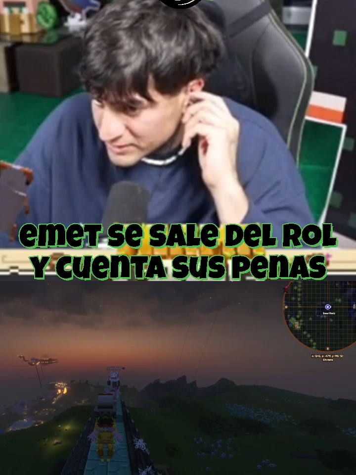 momento emotivo entre emet y diealis. #emet #emetsuki #diealis #kick #kickperu #chou #Minecraft #tarmaland #sacha #triste #sad