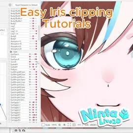 Easy Iris clipping tutorial #live2d #live2d #live2dcommission #vtuber #vtubermodel