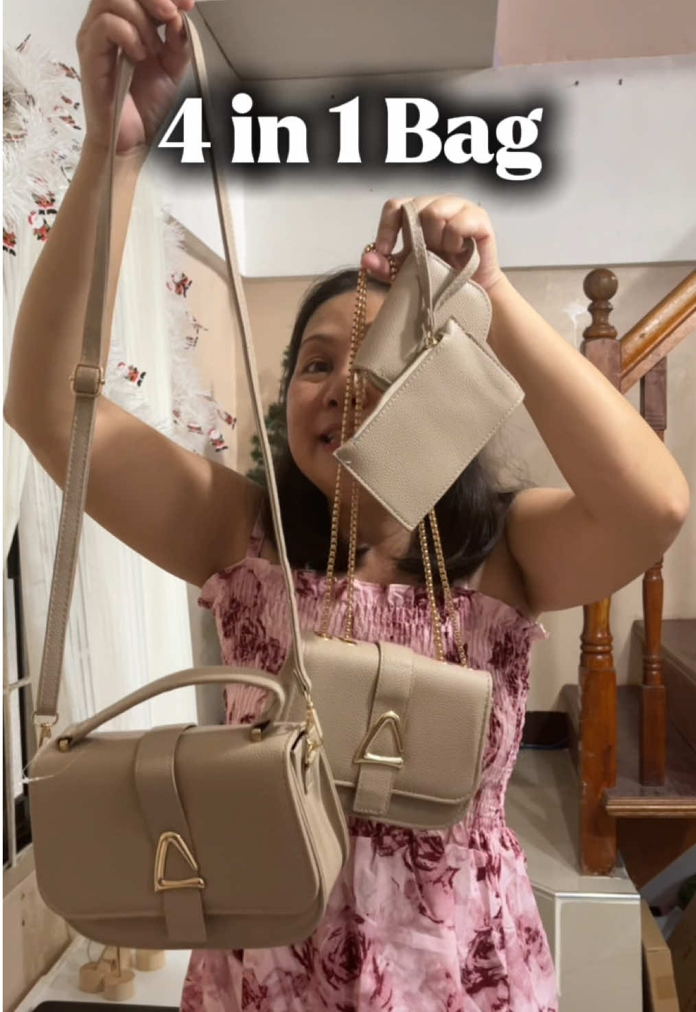 Grabe Sulit 4 in 1 Bag na@ Ang Ganda😍 #bag #slingbag #shoulderbag #leatherbag #womensbag 