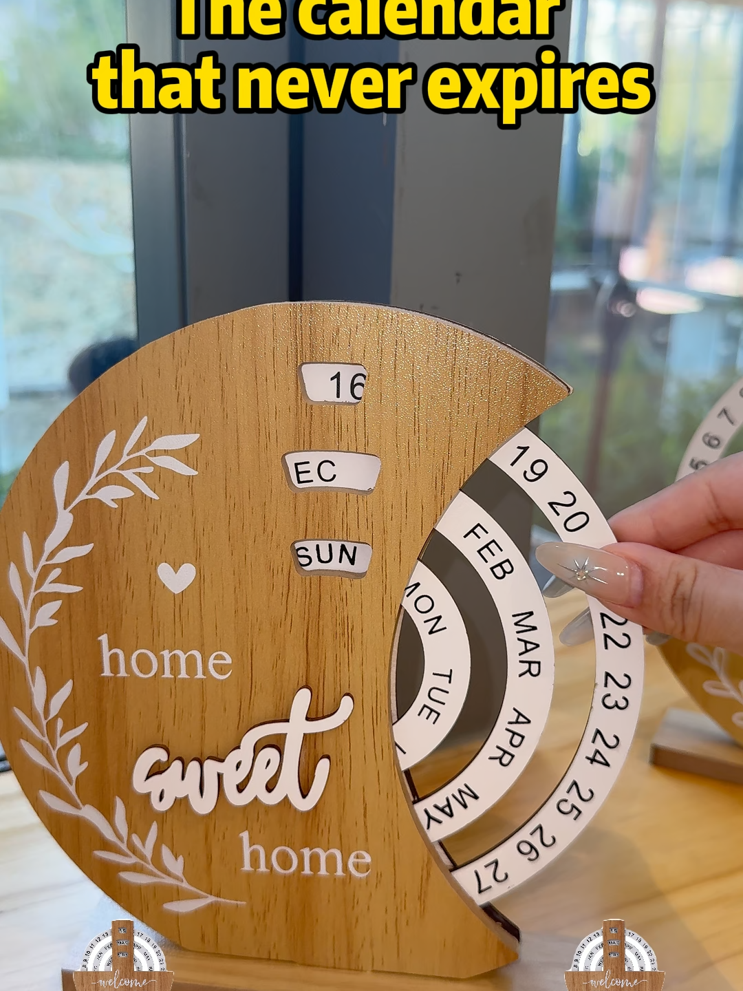 📅 Timeless Style, Endless Dates! 🌳✨ A wooden perpetual calendar that never goes out of date or fashion!  TL  #MindfulLiving #MinimalistStyle #CreativeDesign #WoodCraft