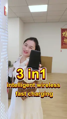 Factory 3in 1  wireless Charger for mobile phone and iPods and Iwatch with new design and led night light #charger #wirelesscharger #3in1chager 