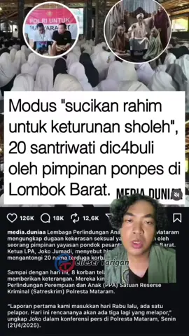 jangan dibesar-besarkan dong, korbannya kan baru 20 #santriwati #pondokpesantren #lombokbarat #menteriagama #satire 