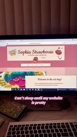 Disassociating into the customization options. It’s gonna be so cute  #artistwebsite #girlygames #sophiastrawberrie #stickershop #stickershopowner 