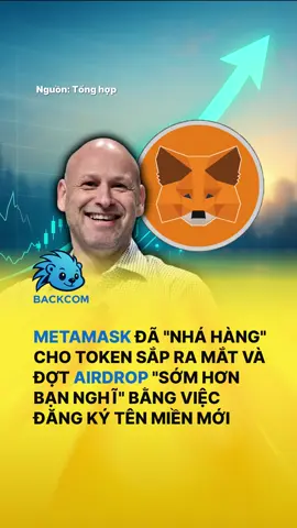 Quả ví quốc dân Metamask mà airdrop hi vọng cả làng đều vui :)))) #backcom #cashback #metamask #mask #airdrop #token