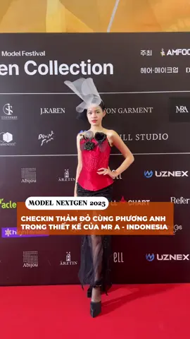 Checkin thảm đỏ cùng Phương Anh trong thiết kế của Mr A - Indonesia  #bybacademy #modelnextgen #byb #asiamodelfestival 