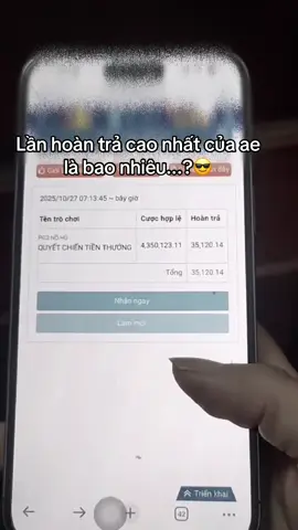 Lần hoàn trả cao nhất của ae là bao nhiêu vậy#xh #videoviral #cbm #bcr #txtmoa 