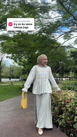 Lunara blouse 🫶🏻😍 #onesetlucu #ootdfashion #ootdpantai #ootdngampus #fyp 