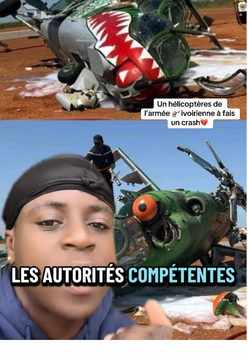 Un hélicoptères de l’armée 🚁 ivoirienne à fais un crash💔 #cotedivoire🇨🇮225 