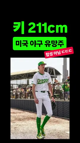 키 211cm, 구속 158km_h의 미국 야구 유망주 제이슨 레이츠 (Jason Reitz)