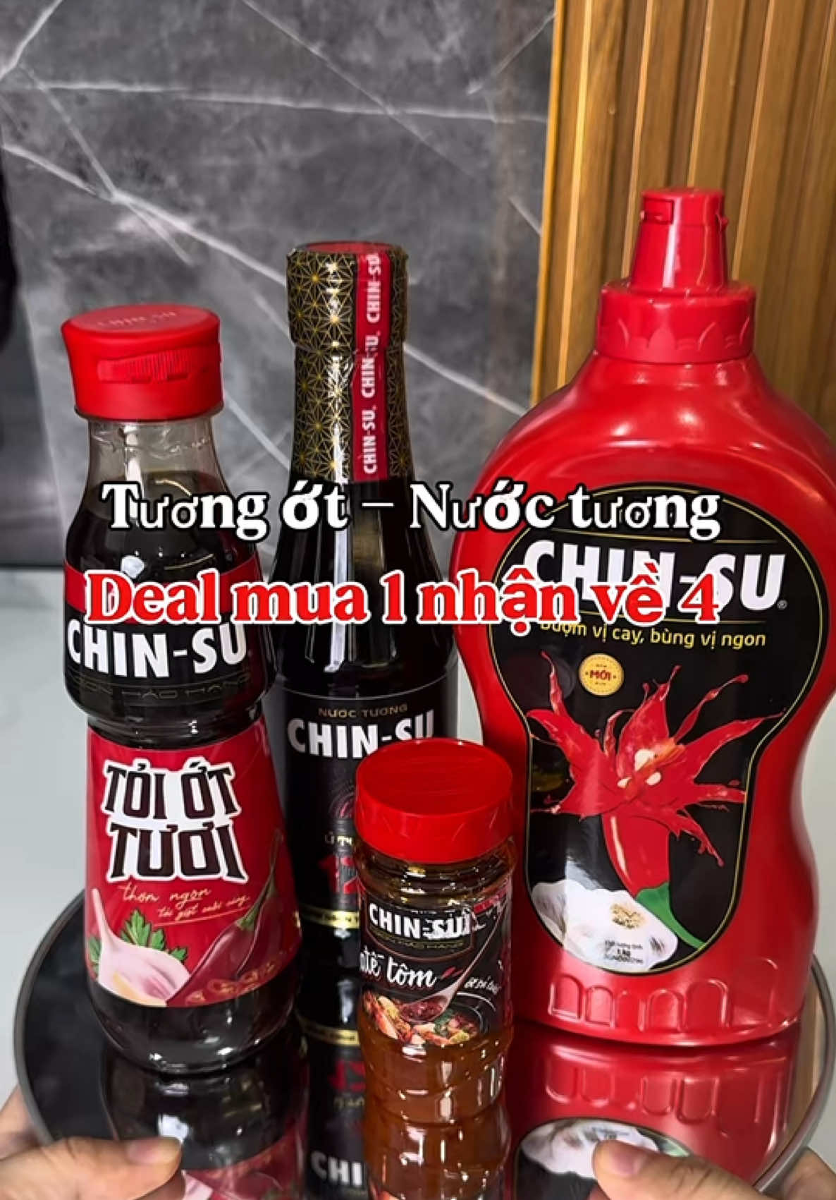 Combo mua 2 tặng 2 . Nhận về 4 #nuoctuong #tuongot #tuongotchinsu #nuoctuongchinsu #lymreview 