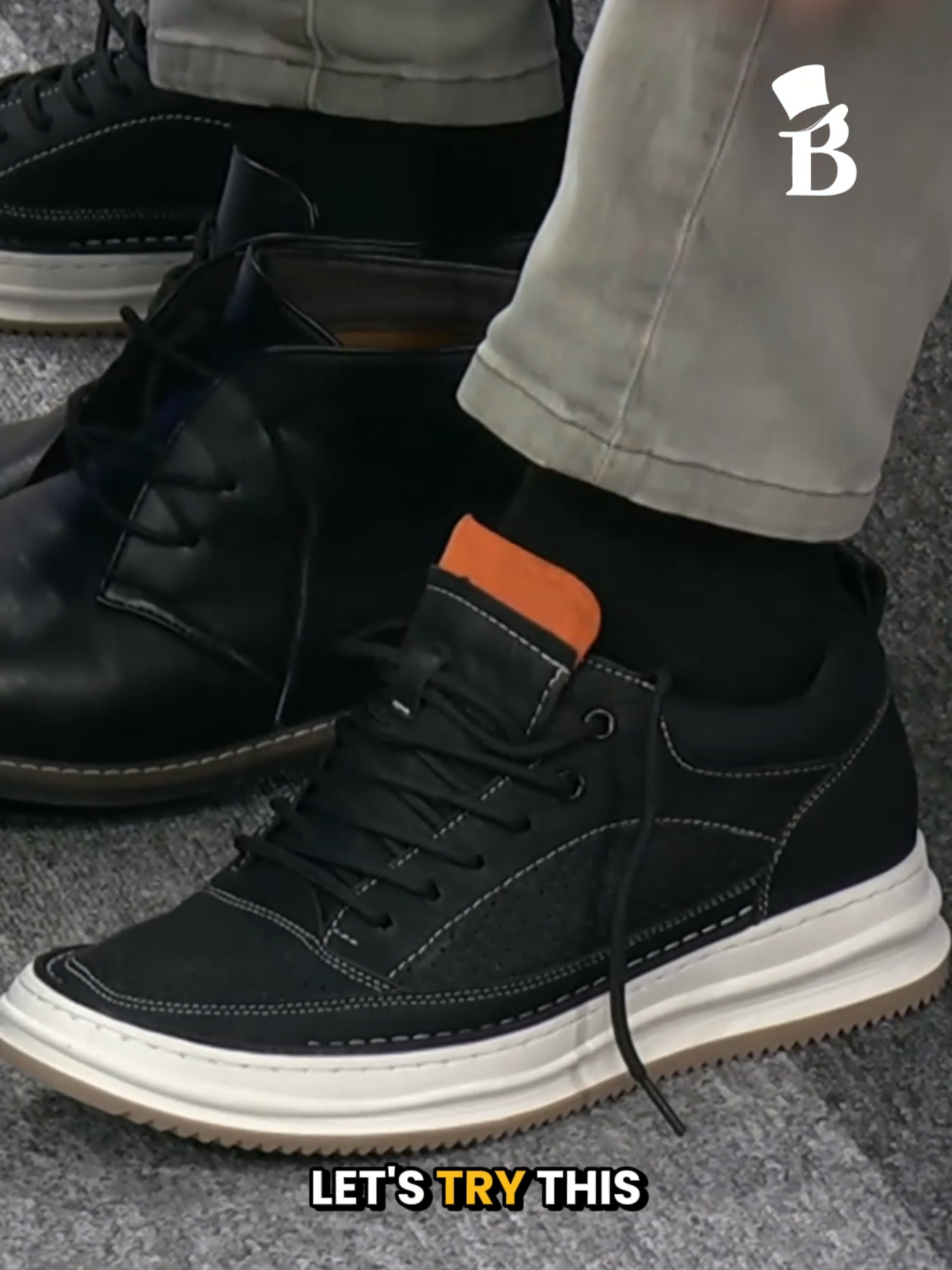 LEVEL UP YOUR HEIGHT IN SECONDS! Watch Robert Tan try on Finn Cotton’s shoes, which gave him a noticeable boost in height. #TradeTalks FULL DISCUSSION: https://youtube.com/live/XnCT9sYlh-g #TradeTalks #bncexclusive #foryoupage #bnc #fyp #fypage