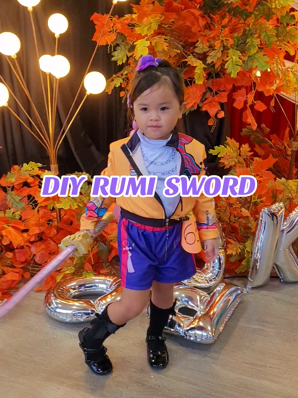 DIY Rumi sword for my niece as Rumi for trick or treat #creatorsearchinsights #DIY #diyprojects #rumisword 