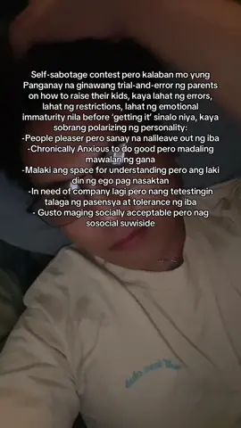 Then you’d see how well-adjusted they are with your siblings only for you to realize na kaya naman pala nila, so ba’t di nila nagawa with me?#panganaythoughts #pagibigaykanibalismoii 