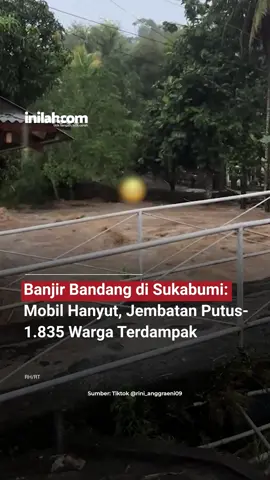Banjir bandang melanda wilayah Kecamatan Cisolok, Kabupaten Sukabumi, pada Senin (27/10/2025). Camat Cisolok, Okih Fazri Assidiq, menjelaskan bahwa banjir terjadi akibat meluapnya Sungai Cisolok, yang beberapa tahun lalu juga sempat menyebabkan bencana serupa. Pemerintah kecamatan bersama tim relawan terus memantau kondisi cuaca dan aliran sungai guna mencegah terjadinya banjir susulan. Warga diminta mengutamakan keselamatan dan segera mengungsi bila debit air kembali meningkat. - Selengkapnya klik link di bio atau download aplikasi inilah.com di AppStore & Google Play Store. #inilahNews #BanjirSukabumi #Cisolok #Sukabumi #Banjir #Longsor #Inilahcom #titiktengah #titikcerah 