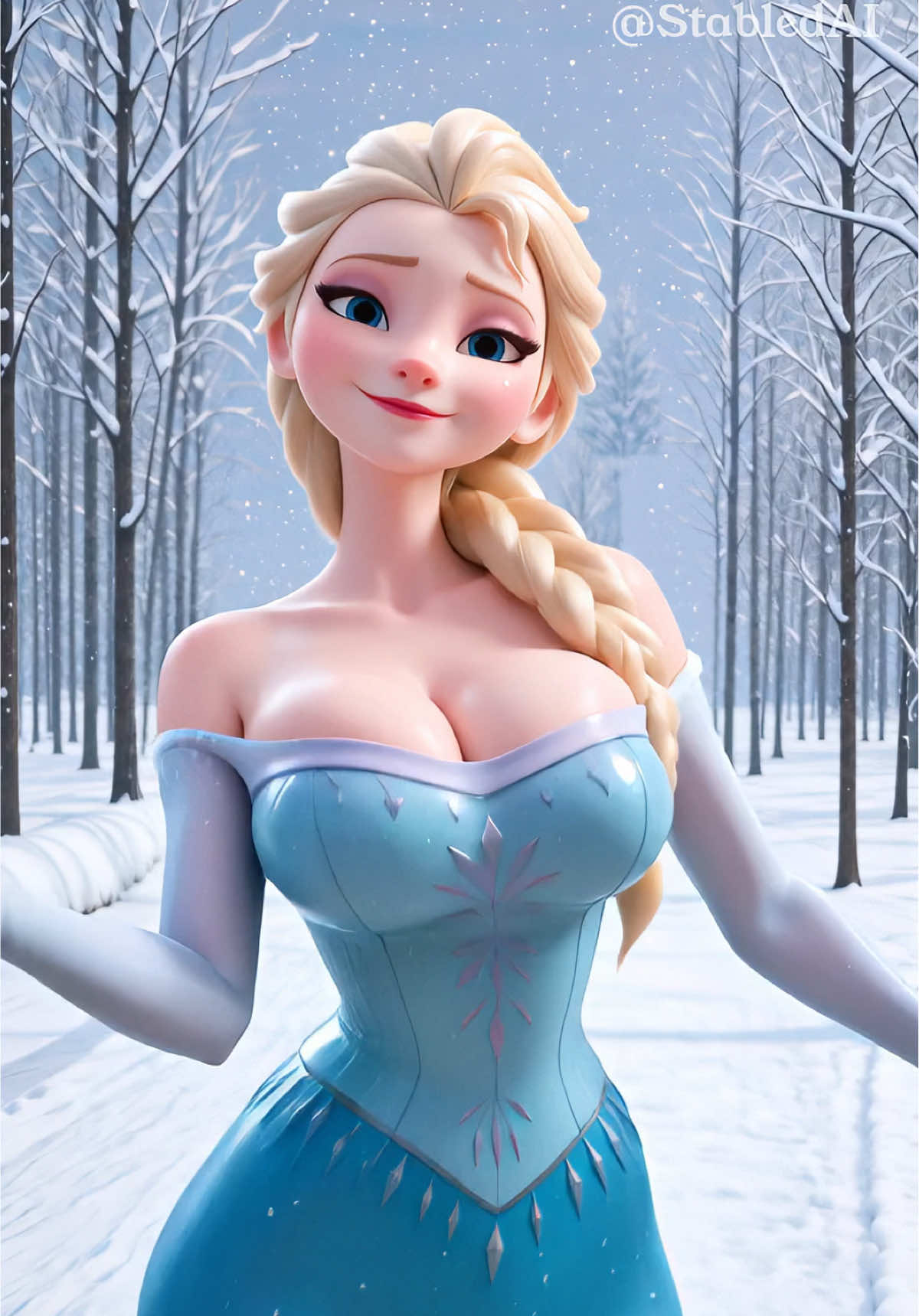 Elsa from Frozen #frozen #elsa #dance #edit #anime 