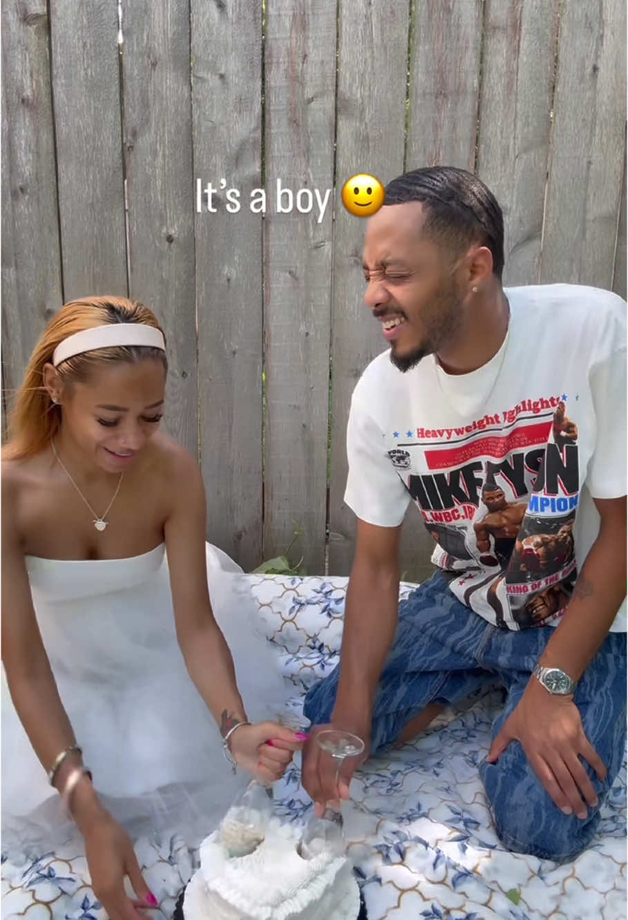 Gender reveal:disappointed with the result being a boy 👦😔#baby #boy#reaction #genderreveal #dad#mom#fyp#tiktok 