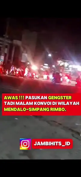 Genk ster Motor Udah Masuk Arah Mendalo Gaes...untuk Daerah Sano Harap waspada, kalu Ketemu Bangkung Bae Gaes..☝️☝️☝️ #GenkMotorJambi #genkmotorArahMendalo #genksterJalurLintas #Anakbikinsusahorangtuo #AnakZamanKini