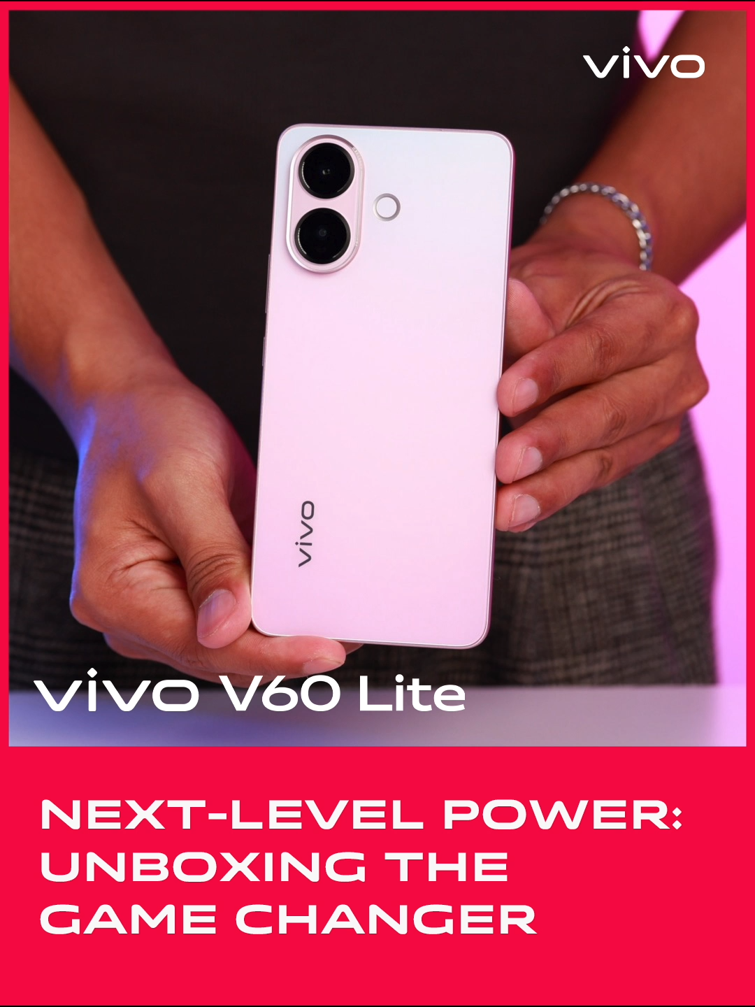 Lightweight build. Big energy. This is the vivo V60 Lite experience #vivoV60LiteNonstopFun #vivoV60LitePopPinkPhone #vivoV60Lite  #fyp #foryourpage #viral
