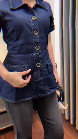 Atasan denim yang bikin outfit kamu makin elegant #vestdenim #rekomendasiskincare #ootdfashion #masukberandafyp 