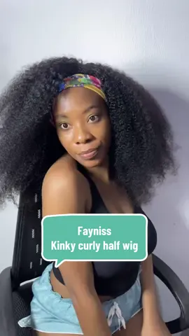 Gosh, obsessed with this Kinky curly half wig from @Faynisshair 🤩🤩 on Amazon 22inches  Same wig linked in bye oh.  Go grab yours now besties  Wig defining mousse from @PRO MOISTURE  #wiginfluencer #faynisshair #kinkycurlyhalfwig #halfwigtutorial #amazonhalfwig  