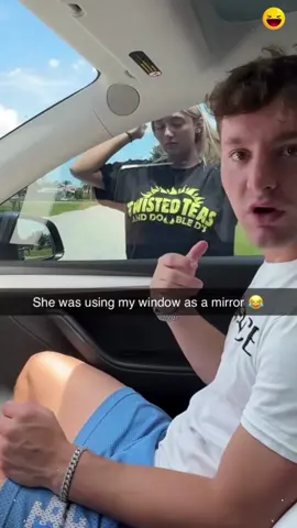 Using my car window as a Mirror Prank😂😂😂#prank #funnyvideos #mirrorpr...
