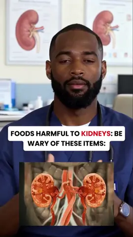 Foods Harmful to Kidneys: Be Wary of These Items#kidney #kidneystone #kidneyfailure #kidneyhealth #kidneycancer #fyp #wellness 