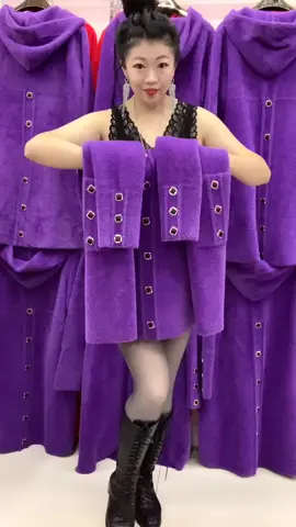 새로운 패션 올매치 슬림 웜 밍크 플리스 재킷 #여성 의류 #의류 매칭#tiktok #fyp 