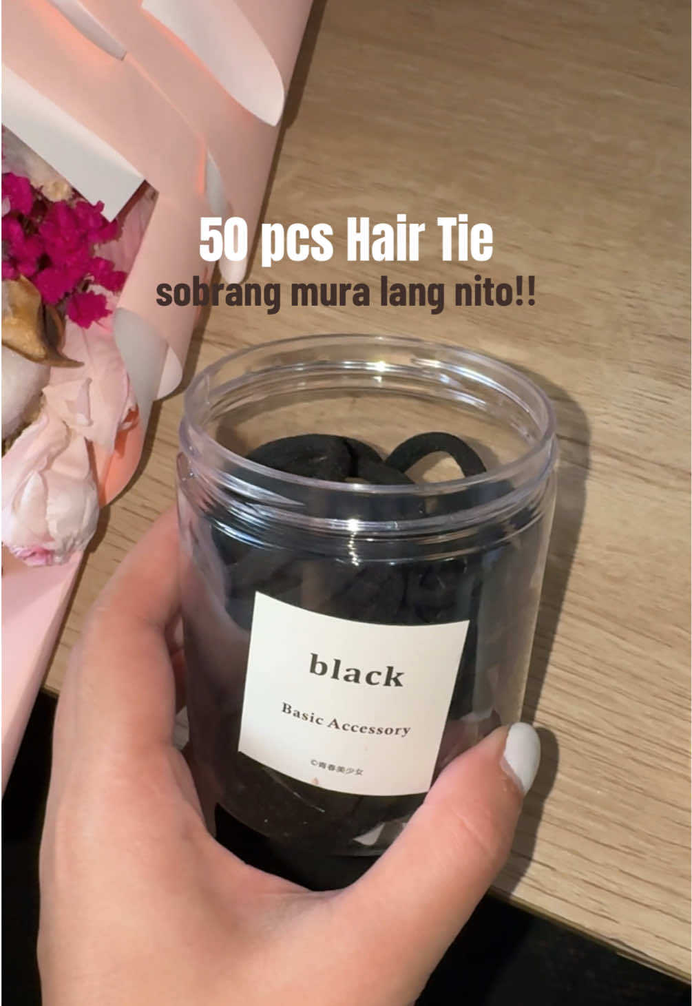 ANG MURA LANG NITO!!😍 #hairties #blackhairtie #hairaccessories #ponytail #budolfinds  