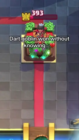 Pore dart goblin didn’t know he won.. || RIP 🕊️ || #clashroyale #dartgoblin #rip #fyp #viral 