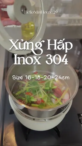 Xửng hấp KINSGEM By CHOCKMEN – Inox 304 cao cấp, bền bỉ, an toàn khi sử dụng trong máy rửa bát. Có nhiều size 16-18-20-24cm để bạn linh hoạt lựa chọn, phù hợp mọi nồi hấp. Dùng để hấp xôi, rau củ, hải sản hay các món ăn khác, giữ nguyên hương vị và dinh dưỡng. Thiết kế chắc chắn, vệ sinh dễ dàng, tiện lợi cho mọi gian bếp 🌽🦐🦑#khayhap #khayhapinox #xunghap #xunghapinox #xunghapdanang 