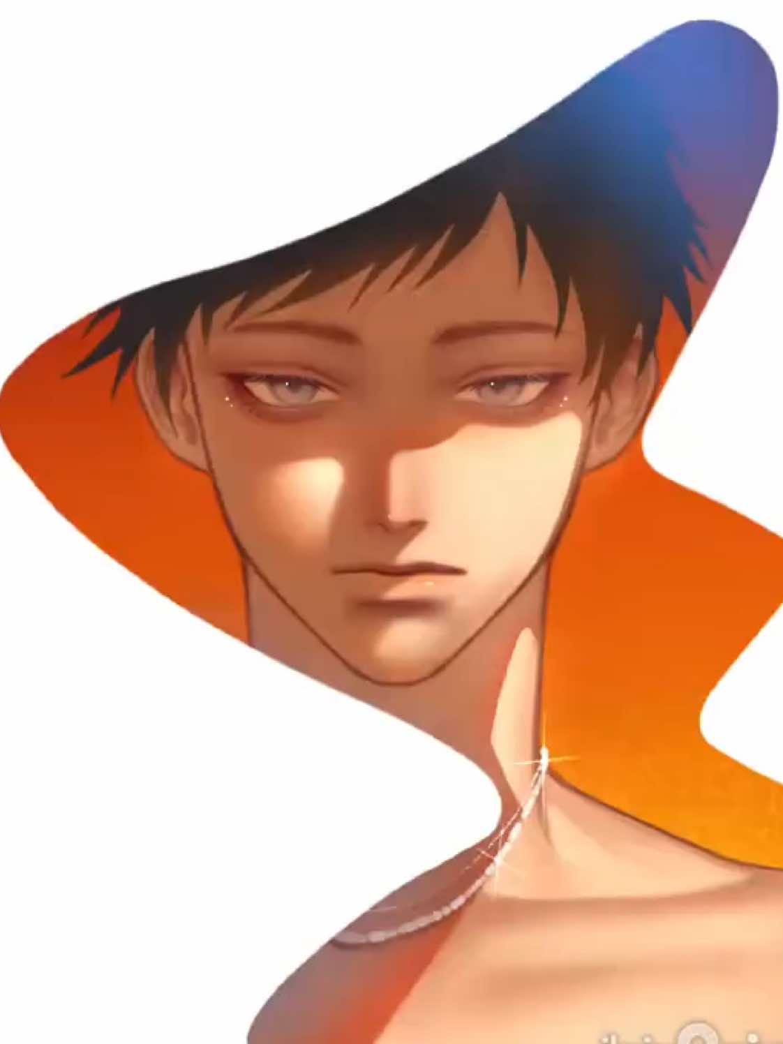 🧡🍊 Cr.@rintheruler #digitalart #fyp #art #oc 