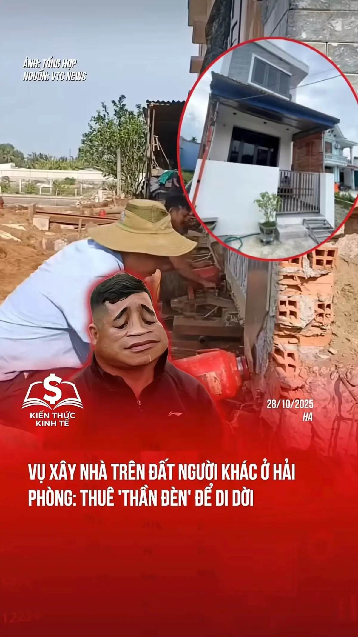 Vụ xây nhà trên đất người khác ở Hải Phòng: Thuê 'thần đèn' để di dời #tiktoknews #taichinhkinhte #kinhte #bds #batdongsan 