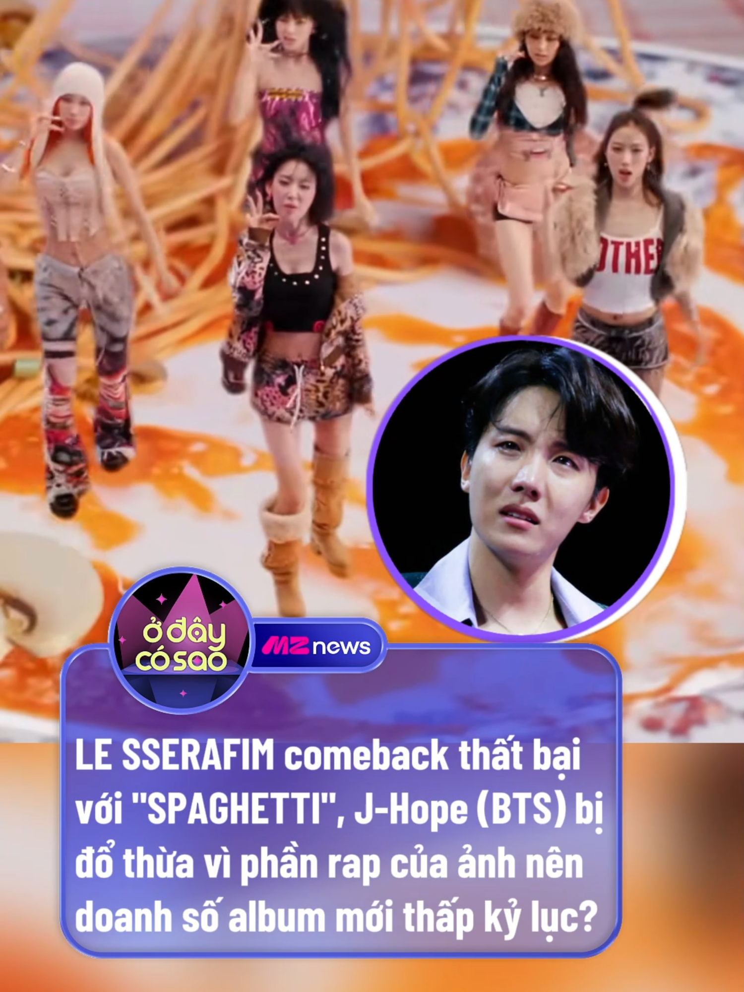 J-hope kiểu: Lào gì cũng... #odaycosao #mznetwork #mznews #lesserafim #spaghetti #jhope