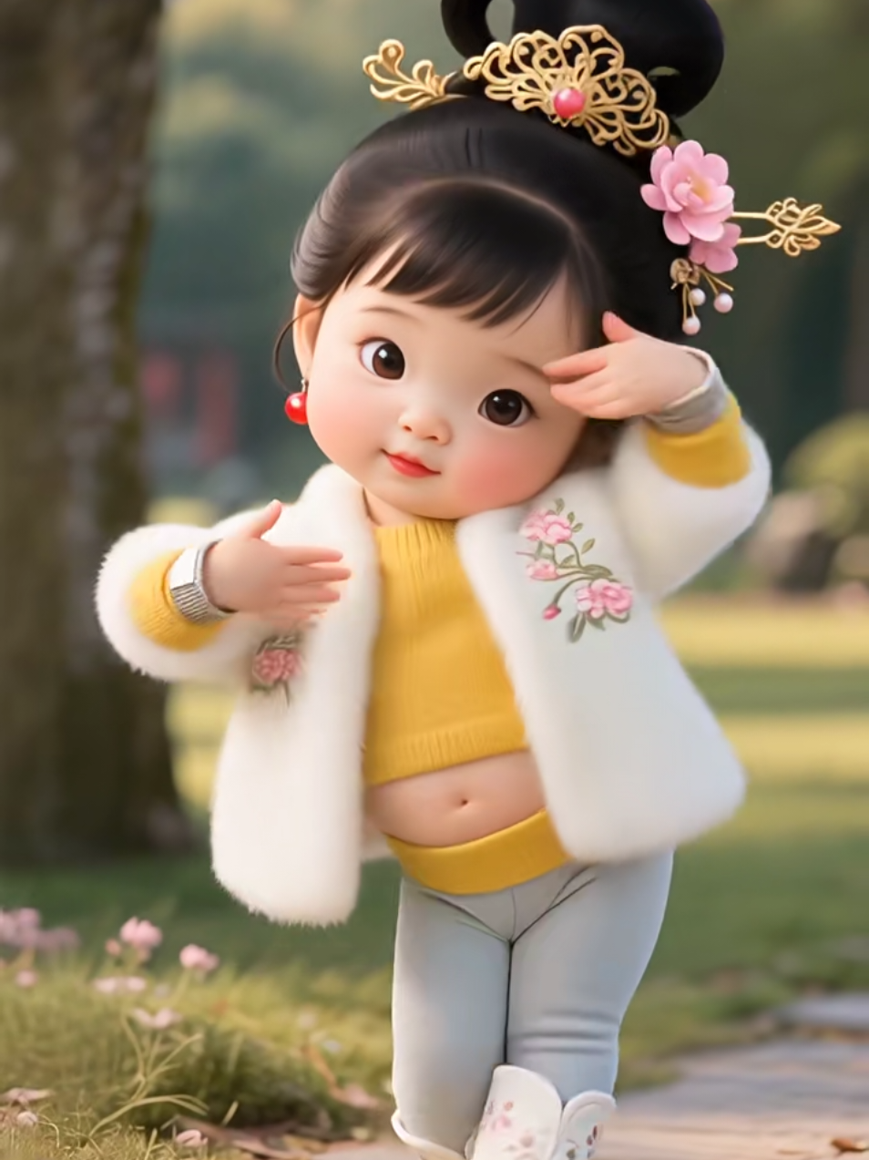 Mohani lagaeu ki #cutebabydance #nepalibaby #nepalitiktok #creatorsearchinsight 