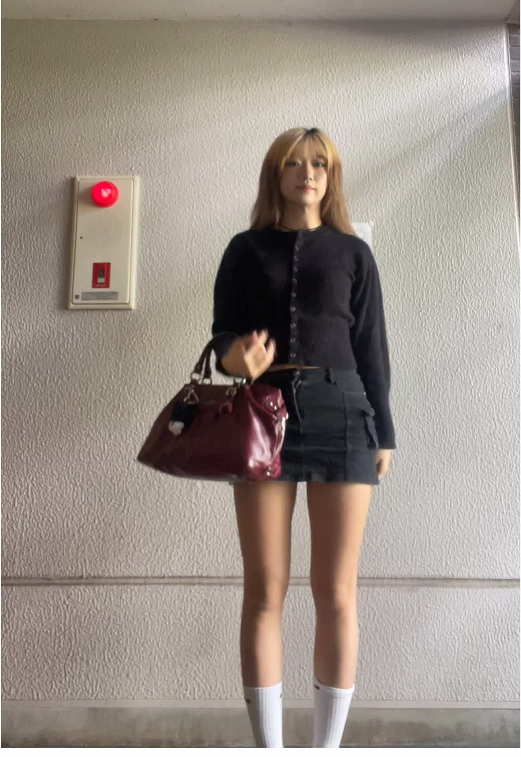 顔がちょっと疲れてる笑 # #fyppoppppppppppppppppppppppp #fypシ #outfitideas #黒コーデ 