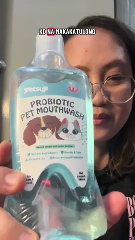 Masamgsang ba ang amoy ng pets nyo? Try this Probiotic Pet Mouthwash ni Petsup. Ihahalo nyo lang to sa inumin nila at safe na safe to para sa mga furbabies natin. #petmouthwash #petsbadbreath  #petsoralcare 