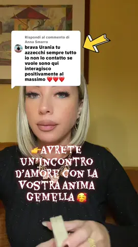 Risposta a @Anna Smarra #tarocchiinterattivi #sibille #amore #passione #animagemella 