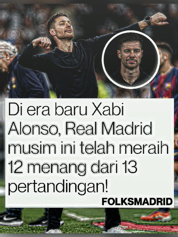 Musim ini, Real Madrid di bawah Xabi Alonso benar-benar menunjukkan kelasnya: 🤩  • 13 pertandingan dijalani  • 12 kemenangan diraih  • 1 kekalahan • 30 gol dicetak  • 11 gol kebobolan  • 6 clean sheet  • Memimpin La Liga dengan selisih 5 poin • 9/9 poin di Liga Champions  Dan kabar terbaiknya? Ini baru permulaan! 🔥 #fyp #wanzfootball #realmadrid #xabialonso #margaquestionmark 