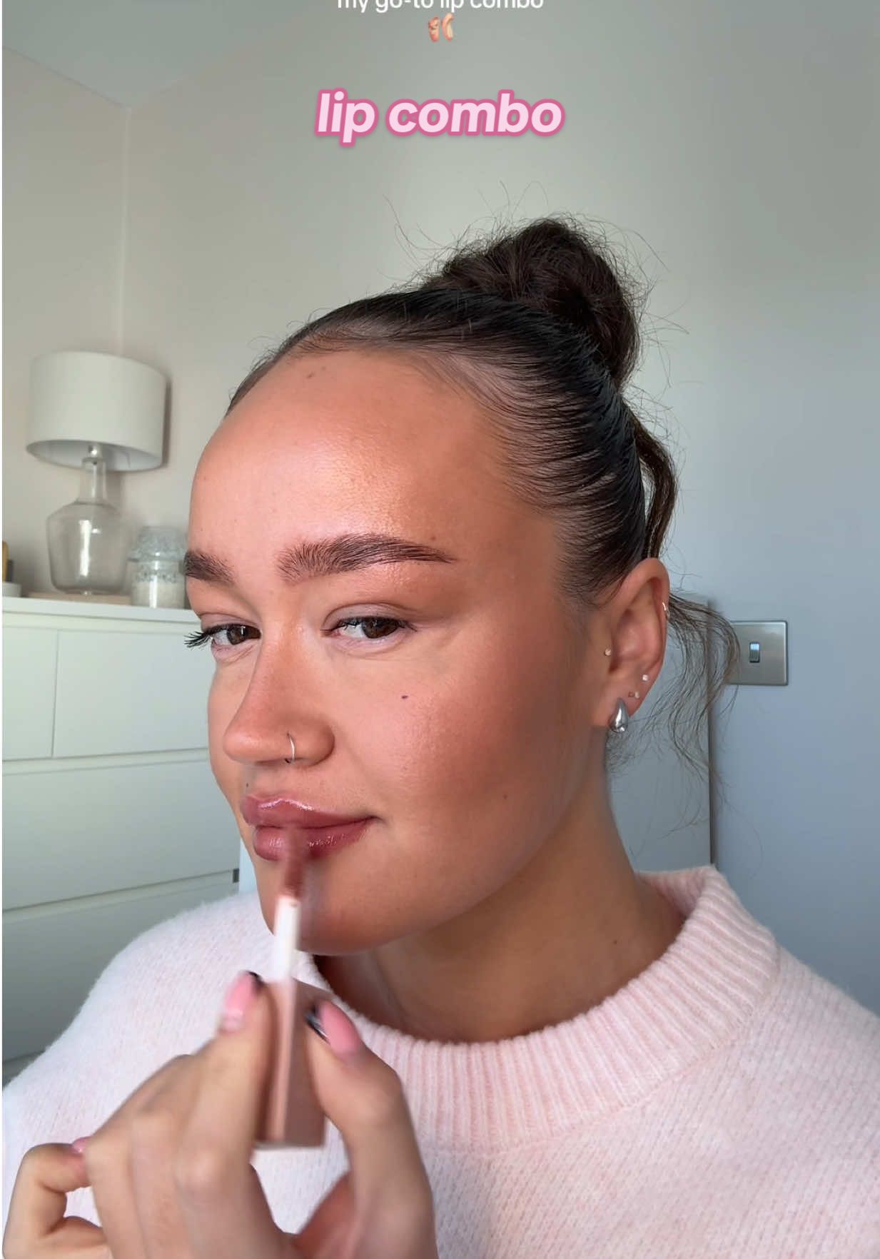 my go-to lip combo atm🩰 products: @SACHEU UK peel off liner in muah-ve @MaybellineUK lifter gloss in stone #fyp #lipcombo #lipstain 