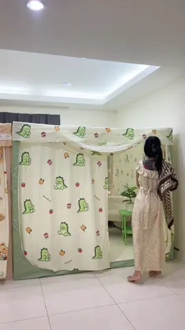 ลายนี้น้องๆชอบน้า🥰💚#มุ้งม่านแบบห้องส่วนตัว #ห้องนอนในฝัน #มุ้งมีม่านพร้อมโครง #มุ้งกันยุงมีม่านราคาถูก #พิกัดในตะกร้าเลย🛒🛍🛍 