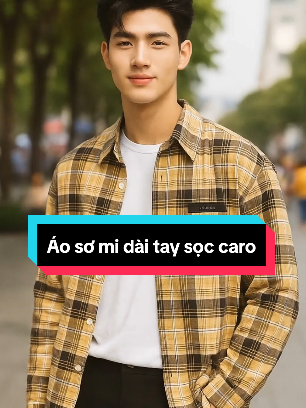 ✨👔Áo sơ mi dài tay sọc caro, có túi áo ngực, thoải mái thoáng mát trẻ trung phong cách! ✨ #aosomi #aosominam #aonam #thoitrangnam #xuhuongtiktok 
