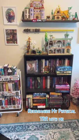 If I have to reorganize everything in 6 months, I’m going to be so annoyed with myself. 😐 #beasleysbooks #organization #homelibrary #physicaltbr #readerproblems