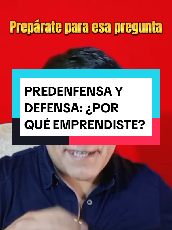 PARA LA PREDENFENSA Y DEFENSA PREPÁRATE ESTA PREGUNTA: ¿por qué emprendiste en este negocio y no en otro?  #rojasproyectodeemprendimiento #redrojaselio #tipsproyectodeemprendimiento #defensadeproyecto #proyectodeemprendimientoproductivo 